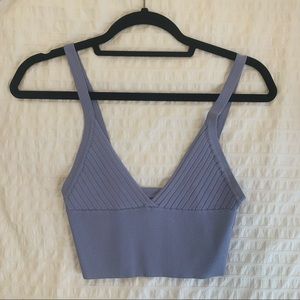 ZARA knit tank top purple